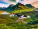 The mountains of Ben Cruachan and the surrounding area