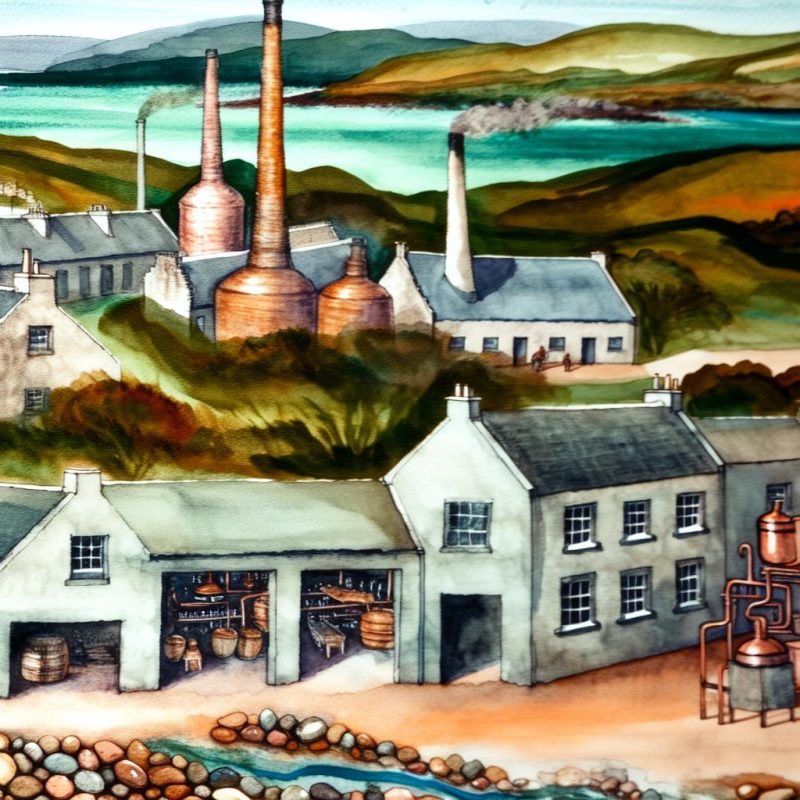 Whisky distilleries on Islay and Jura